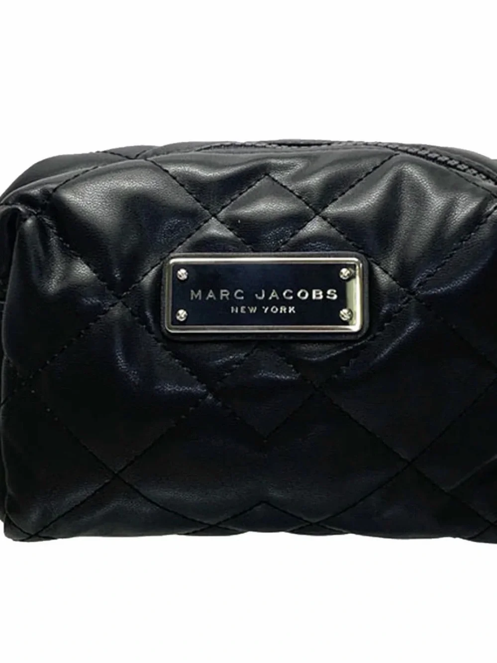 Marc Jacobs Moto Quilted Cosmetic Pouch in Black